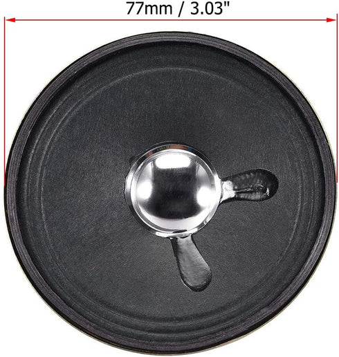 uxcell 3W 8 Ohm Micro Internal Speaker Magnet Loudspeaker 77mm Dia 4pcs...