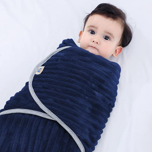 BlueSnail Newborn Baby Swaddle, Easy Wrap Receiving Blanket, Comfortable and Soft (S,0-3 Months, Navy)...