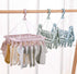 Laundry Hangers with 32 Clips,Clothespin Rack Foldable Laundry Drying Rack Drip Hanger for Drying Socks,Bras,Towel,Underwear,Hat,Scarf,Pants,Baby ...