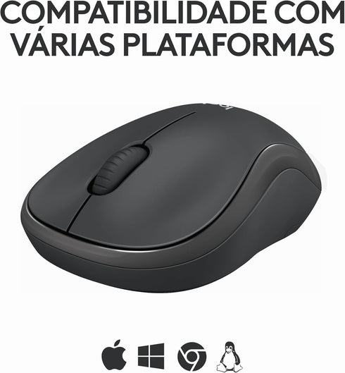 Logitech M240 Silent Bluetooth Mouse, Wireless, Compact, Portable, Smooth Tracking, 18-Month Battery, for Windows, macOS, ChromeOS, Compatible wit...
