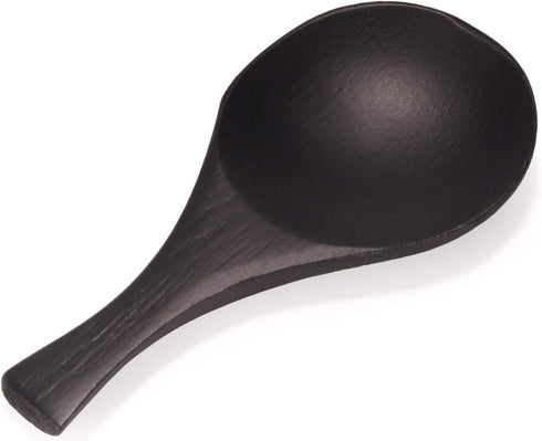 BambooMN - 3.5" Small Solid Bamboo Round Scoop - Black - 10pcs...