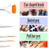 Teenitor Nail Art Brushes,3D Nail Art Paiting Polish Design Kit with 15 Nail Gel Brushes, Nail Dotting Pen 5pcs, 12 Colors Nail Rinestones 10 Adhe...