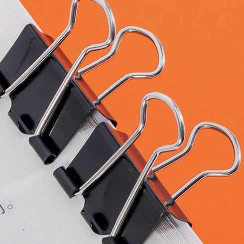 9 Pack Binder Clips Paper Clamps Upgrade Big Clip for Office Classroom Home Supplies(Black)...