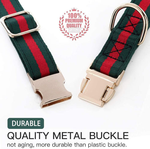 Premium Dog Collar, Cute Dog Collars Luxury Style, Durable Pet Collars with Metal Buckle Safety for Big Dogs...