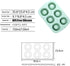 Mousse Cakes Mold Silicone Baking Sheet Pan, 3D Special Shaped Double Sides usable Bakeware Dessert Moulds for Pastry Cupcake Pop Pancake Pudding ...