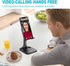 Folding Cell Phone Stand for Desk, Adjustable in Height and Angle Phone Holder, Widely Compatible with All Phones, Tablets, and Other Desk Accesso...