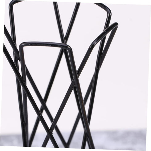 2pcs Large Indoor Plants Metal Air Plant Container Black Air Plant Holder Astetic Room Decor Air Plant Display Holder Wall Shelf Brackets Vases fo...