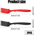 2pcs Silicone Flexible Forks, Silicone Cooking Fork Heat Resistant, Multifunctional Nonstick Blending Fork for Cooking Utensil for Kitchen Stir Mi...
