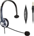 Callez 3.5mm Cell Phone Headset, Mono Computer Headset with Noise Cancelling Microphone, Compatible with iPhone Samsung Huawei Smartphones Laptop ...
