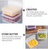Cheese Storage for Fridge Utensil Holder 2pcs s Deli Meat Saver Airtight Butter Boxes Food Serving Dishes with Lids Meal Prep Container for Kitche...