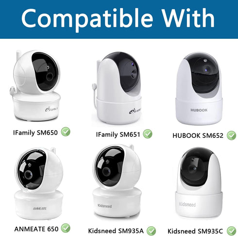 Aobelieve Flexible Baby Camera Twist Mount for iFamily SM650/SM651, Kidsneed SM935A/SM935C, HUBOOK SM652, and ANMEATE SM650 Video Baby Monitor...