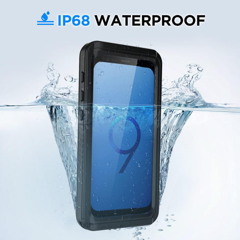 Samsung Galaxy S9 Case, S9 Waterproof Dustproof Dropproof Case with Built-in Screen Protector, 5.8 inch 360°Full Body Heavy Duty Protective Case C...