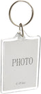10pcs Clear Acrylic Blank Photo Picture Frame Keychain Keyring Insert, Suit the size of 2.7 * 4.6cm (Rectangle)...