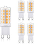 BAOMING G9 LED Bulb 4W, 40 Watt T4 G9 Base Halogen Equivalent, 2700K Soft Warm White, 120V No-Flicker, Chandelier Lighting Non-Dimmable 450LM (5 P...