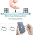 Transparent Cell Phone Ring Holder Grip, Clear Phone Ring Stand Holder, 360° Degree Rotation Phone Ring Finger Grip Back Kickstand, Compatible Tab...