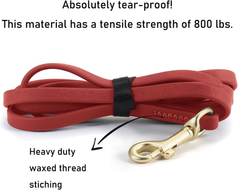 Waterproof Dog Training Leash Dog Long Leash Lead - 5FT/10ft/16ft/20ft /30ft/33ft, Suitable for Small Medium and Large Dogs, Ideal for Outdoor Bea...