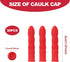 30pcs Caulk Tube Caps, Soft Latex Caulk Saver Caps Universal Caulking Tube Covers for Sealing & Protecting Caulk Tubes (Red)...