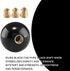 Round Ball Shift Knob Universal Gear Shift Knob 5 6 Speed for Manual Automatic Vehicles with Adapters (Pure Black)...