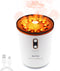 Humidifier, 500ml USB Desktop Cool Mist Air Humidifier with Night Light, Volcano Diffuser, Jellyfish and Flame 2 Mist Modes, Timer Shutdown, for B...