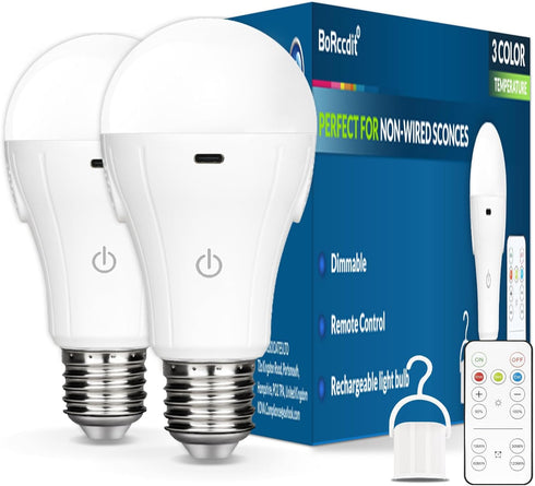 Battery Operated Light Bulb with Remote Control 1800K...