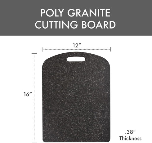 Dexas Decorator House SuperBoard Cutting Board with Rounded Corners, 12 by 16 inches, Heavy Granite...