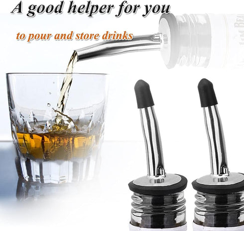 100 Pcs Pourers Dust Covers?liquor spout covers, Dispenser Spout Dust Rubber Caps for Olive Oil Liquor Bottles, Black (Black)...
