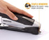 Bostitch Office Executive Metal Desktop Stapler, 3 in 1 Spring Powered Stapler, One Finger, Staple Storage Compartment & Staple Remover, includes ...
