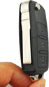 Flip Replacement Keyless Entry Key Fob Cover fit for VW Jetta Passat Keyless Entry Key Fob Case Shell...
