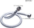 Braided Faucet Connector Supply Hose 1/2"-14NPSM Brass Nut X 3/8 Female Fitting Stainless Steel Lead-Free 20-Inch Long x 2 Pack...