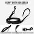 Small Dog Dog Leash with Electroplated Black Hardware,Lightweight Dog Leash Easy to Clean, 4FT Black Waterproof Dog Leash Coated with Durable and ...