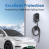 QIAO 2-in-1 EV Charger Holder Wall Mount, EV Cable Holder J1772 Holder for Electric Car Chargers,Cable Organizer Clean Garage,Ideal Father's Gift....