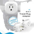Ceptics US to UK Plug Adapter UK, Ireland Power Adapter Charger 4 Input - Ultra Compact - Light Weight - USA to Any Type G Countries Such as Hong ...