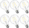 E ENERGETIC LIGHTING Dimmable LED Edison Light Bulb, G25 (G80) Globe Bulb, 60W Equivalent, 4000K Cool White, Christmas Light, E26 Standard Base, U...