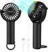 2 IN 1 Mini Portable Handheld Fan with Keychain Stand, Personal Powerful Cooling Fan, Small Battery Operated Table Fan, Quiet Hand Fan, USB Rechar...