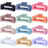 Sisiaipu 4.1 Inch Large Hair Claw Clips 12 Pcs Big Claw Clips for Thick Hair Square Hair Clips Jumbo Jaw Clips Bulk Hair Accessories for women and...