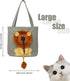 Lion-Shaped Show Head Pet Canvas Shaped Shoulder Bag?Pet Out Bag, Outcrop, Pet Out Shoulder Bag. (Dark grey-Large)...