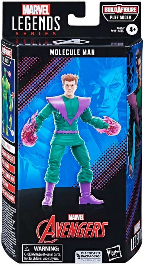 Marvel Legends Series: Molecule Man Classic Comic Collectible 6 Inch Action Figure, 4+ Years...
