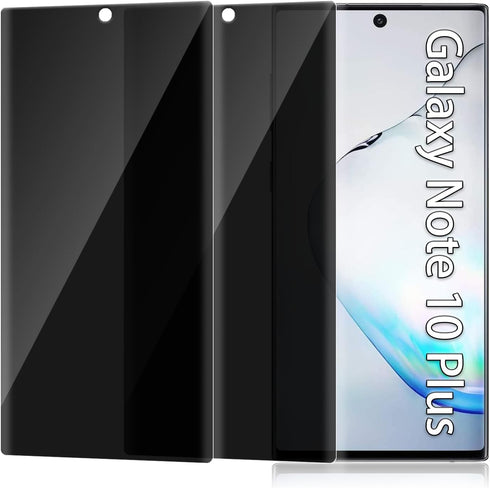 [2 Pack Privacy Screen Protector for Samsung Galaxy Note10 plus 5G,Anti-Spy Tempered Glass 9H Hardness Film for Note 10 Plus, Anti-Scratch Case Fr...