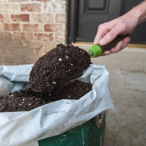 AMES 2445400 Stainless Steel Hand Soil Scoop with Ergo Gel Grip, 13-Inch, Gray...