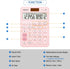 Pocket Small Size Desk Calculator, 12 Digit Large LCD Display, Basic Tax Function Handheld Desktop Calculator with Solar Battery Dual Power, Perfe...