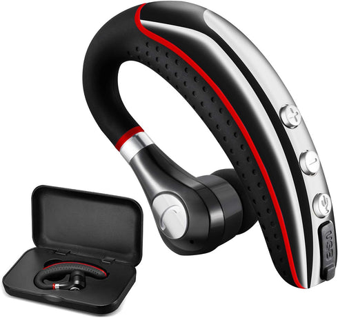 Bluetooth Headset,Wireless v5.0 Business Bluetooth Earpiece in Ear Lightweight Sweatproof Earphones with Mic Work for Cell Phones for Office/Worko...