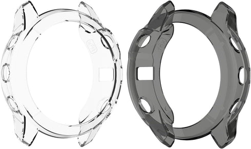 RuenTech Case Cover Compatible with Garmin Fenix 6X/6X Pro/Fenix 6X Sapphire Case Protector TPU Protective Case Frame for Fenix 6X Smart Watch (Bl...
