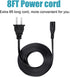8ft AC Power Cord for HP Envy 5055 4520 4500 5530 5540 5660 5014 5052 Photo 7855 7155 7640 7858 7645 6255 Printer Replacement Cable Power Cord...