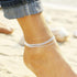Boho Anklets Silver Layered Ankle Bracelets Turquoise Beach Foot Jewelry Adjustable for Women and Girls...