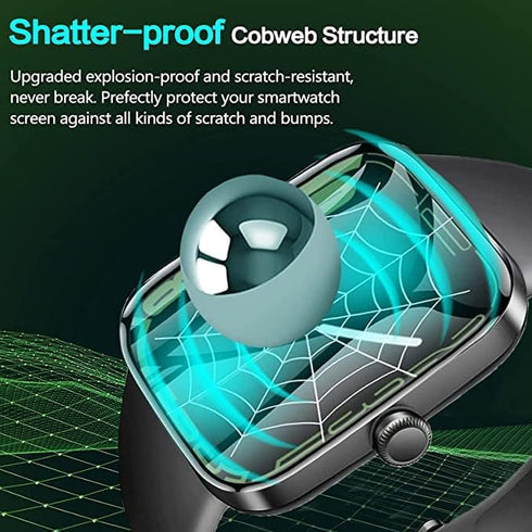 Compatible for TOZO S3 Smart Watch Screen Protector, 3D Full Coverage PET Soft Screen Protector Film Compatible for TOZO S3 1.83-inch Smart Watch ...