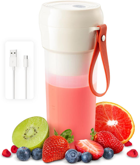 Portable Blender, Rechargeable Cordless Portable Blender for Shakes and Smoothies,10.5Oz BPA-Free Mini Blender,30 Watts, Single Serve Blender Cup ...