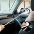 Car Rearview Mirror Wiper, Retractable Rear Mirror Wiper Squeegee, Vehicle Portable Telescopic with 38.6 inches Long Handle Cleaning Tool, Univers...