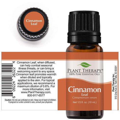 Plant Therapy Cinnamon Leaf Essential Oil 10 mL (1/3 oz) 100% Pure, Undiluted, Therapeutic Grade...
