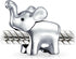 Lucky Zoo Animal Good Luck Trunk Up Circus Elephant Puzzle Bead Charm For Women Teen Polished .925 Sterling Silver Fits European Bracelet...