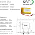 KBT 3.7V 1200mAh Li-Polymer Battery: 103040 Lipo Rechargeable Lithium-ion Replacement Batteries with JST Connector...